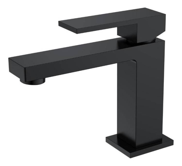 Смеситель для умывальника Boheme Qubic 471-B Black