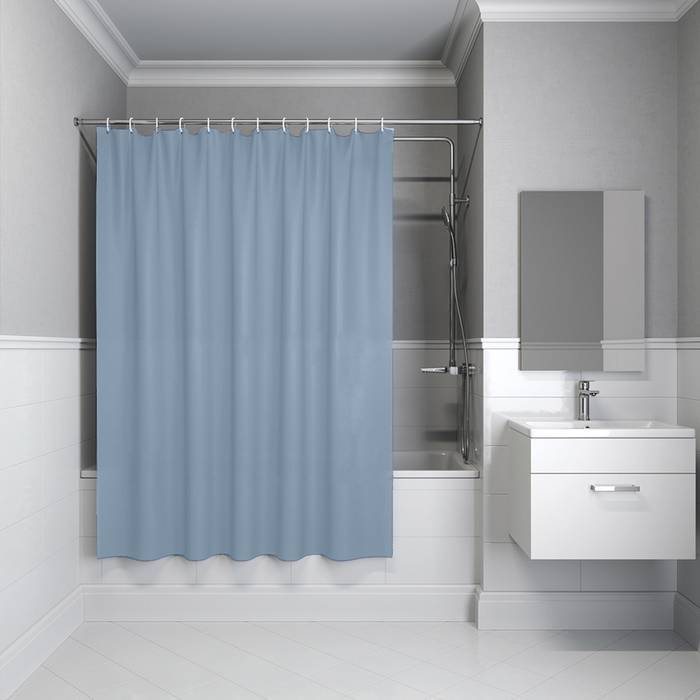 Штора для ванной Iddis Promo P09PE18i11 PE, 200x180, светло-серый