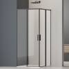 Душевой уголок Vincea Soft 2 VSS-3SO2900CLB профиль черный, стекло прозрачное, 90x90x200