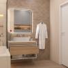 Тумба с раковиной Teymi Ritta подвесная, белый, дуб, 85 см, с раковиной Martta 50 фото 4