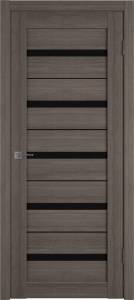 Межкомнатная дверь Владимирская Фабрика Дверей Atum Al 7 Grey стекло Black Gloss BM 700x2000