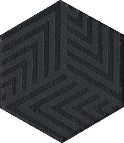 Декор Kerama Marazzi Агуста OS\B241\63001 черный 6x5.2