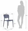 Набор из 4 стульев Bradex Home Spot FR 0693K бежевый фото 5