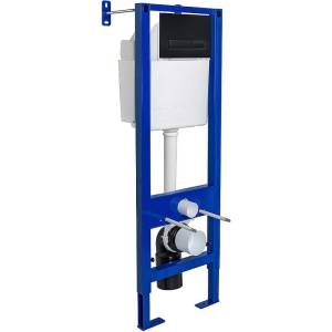 Система инсталляции для унитазов Berges Wasserhaus Atom Line 040340 кнопка черная