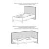 Кровать БТС МЕБЕЛЬ Скандика Н1447159 с мягким изголовьем 90x200 фото 3