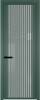 Межкомнатная дверь Profil Doors 3 AGP цвет профиля Зеленый воск, стекло безопасное 6 мм страйп 700x2000
