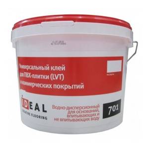 Универсальный клей для ПВХ-плитки (LVT) и коммерческих покрытий Ideal 701 (5 кг)