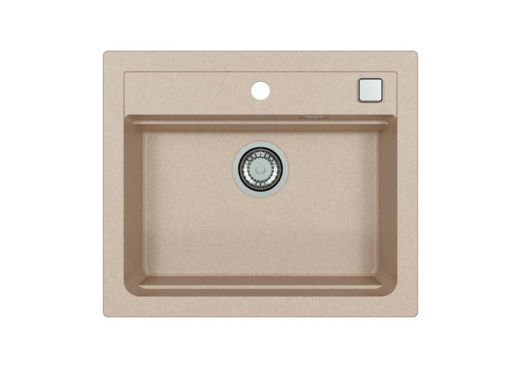 Мойка кухонная Alveus Granital Atrox 30 1131993 Terra - G22 с сифоном, 59x50