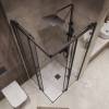 Душевой уголок Niagara Nova NG-6830-34BLACK профиль черный матовый, стекло прозрачное, 100x100x195 фото 5