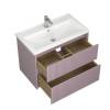 Тумба под раковину Veneciana Alterno 80 58050 пудровый матовый фото 2