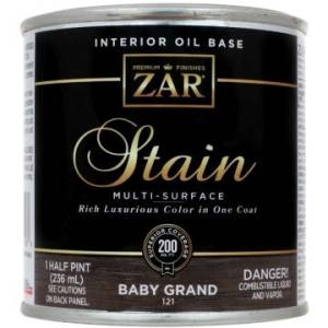 Льняное тонирующее масло ZAR Stain Interior Oil Base 121 Черный (Baby Grand) 0.236 л