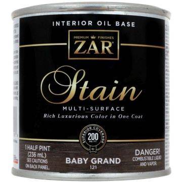 Льняное тонирующее масло ZAR Stain Interior Oil Base 121 Черный (Baby Grand) 0.236 л