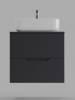 Тумба с раковиной Orange Line Li-60TugMDF+B05-500W графит матовый, 60 см фото 3