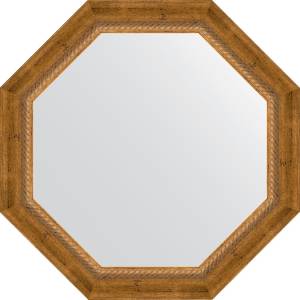 Зеркало Evoform Octagon BY 3674 63х63 см, состаренная бронза с плетением