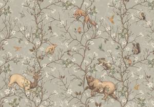 3D Фотообои Artegrafico «Сказочная иллюстрация с животными» FN-025 канвас