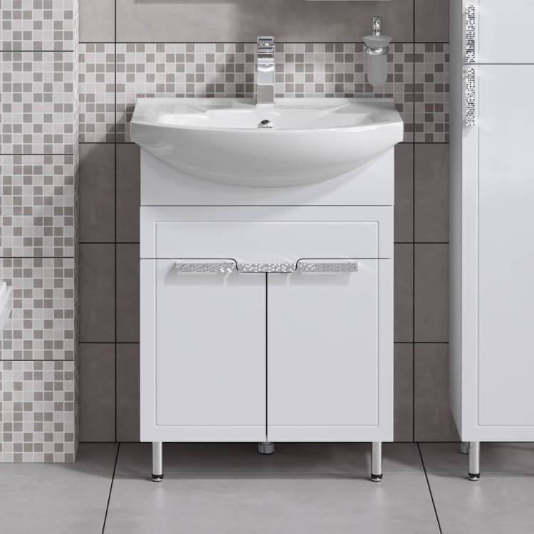 Тумба с раковиной Alavann Vittoria 65 белая