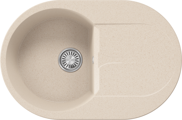 Кухонная мойка Polygran Atol ATOL-760 854857 Кремовый 50x76