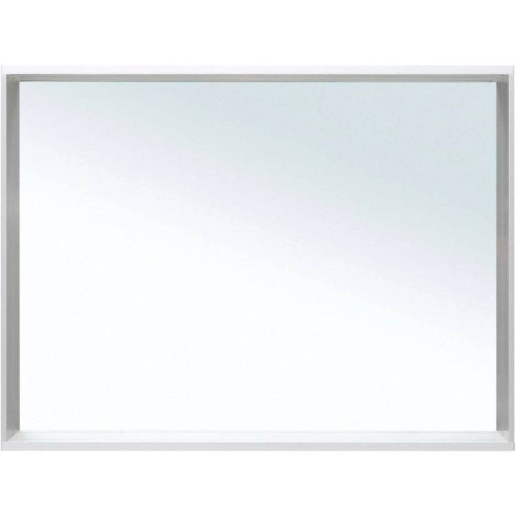 Зеркало Allen Brau Reality 100 1.32020.02 с LED подсветкой, серебро брашированное, 750x1000x140