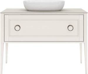 Тумба с раковиной Kerama Marazzi Plaza белый, тумба PL.CN.120.1+1\WHT.M + рак. PLR.wb.60