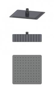 Верхний душ Wonzon & Woghand WW-88DP06-BGM темный графит