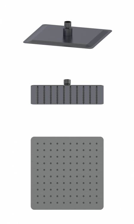 Верхний душ Wonzon & Woghand WW-88DP06-BGM темный графит