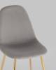 Набор из 4 стульев Stool Group Валенсия SN OS-001L HLR-18 gl X4 серый, золотые ножки фото 7