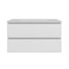 Тумба с раковиной Vincea Luka Soft-Touch (Люка Софт-Тач) 80 матовый белый, раковина VCB-4H800W, белая