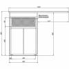 Тумба с раковиной Aquanet Токио 120 R 239210 напольная, белый фото 23