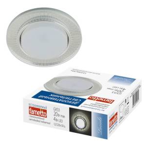 Встраиваемый светильник Fametto Luciole 155 DLS-L155 GX53 GLASSY/CLEAR 3D