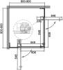 Душевой уголок Cezares Slider A 2 80/90 Grigio Cr профиль хром, стекло серое фото 3