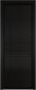 Межкомнатная дверь Profil Doors 1 AV цвет профиля Черный, стекло безопасное 6 мм мору черный 600x2000