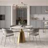 Набор из 2 полубарных стульев Bradex Home Turin FR 0911P серый с золотыми ножками фото 11