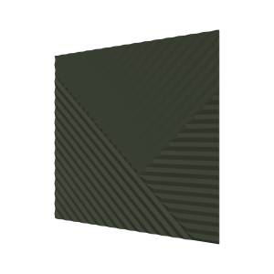 Стеновая квадратная панель МДФ Ликорн Пирамида оливковая 50x50x0.8