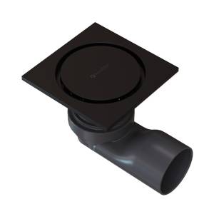 Душевой трап Knotlor Ядро SDSC100BL матовый черный, 10x10 см