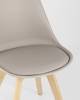 Набор из 4 стульев Stool Group Frankfurt Y863 beige X4 бежевый, деревянные ножки фото 8