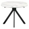 Стол Bradex Home Rudolf RF 0522 белый мрамор, чёрный 90(120)x90x75 фото 4