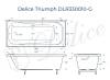 Ванна из искусственного камня Delice Triumph DLR330010-G 170x70, белая глянцевая, без ножек фото 9