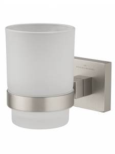 Стакан Wonzon & Woghand WW-8921-BN с держателем, брашированный никель