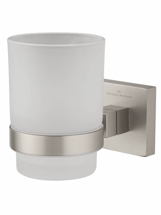 Стакан Wonzon & Woghand WW-8921-BN с держателем, брашированный никель