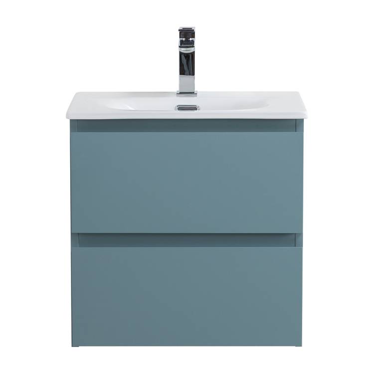 Тумба с раковиной BelBagno Kraft 39 50 Голубой матовый, раковина BB-8099-3-50