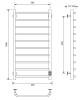 Полотенцесушитель электрический Comfysan Scola 016760 EC-10 100/50 белый матовый фото 2
