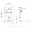 Смывной бачок скрытого монтажа Wasserkraft New Aller 10TLT.031.ME.CH04 клавиша хром фото 2