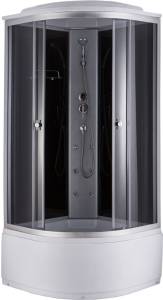Душевая кабина Niagara NG-2508-14G 90х90х220 тонированные стёкла, с высоким поддоном, с сиденьем