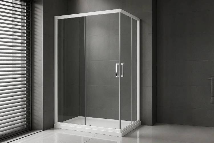 Душевой уголок Royal Bath HPD RB105115HPD-T профиль белый, стекло прозрачное, 115x105x200