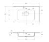 Раковина Cezares Slider CZR-800/480-LV-MR-PRS белый матовый, 80x48x14.2 фото 4