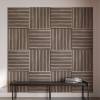 Панель стеновая акустическая Stella Comfort 9 Standart Дуб Винтаж 60x60x0.9 фото 4