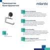 Держатель туалетной бумаги Milardo Easy EASBWS0M43, черный матовый фото 4