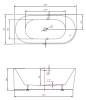 Акриловая ванна Vincea VBT-402-1600R 160x75, правая, щелевой перелив, белая фото 5