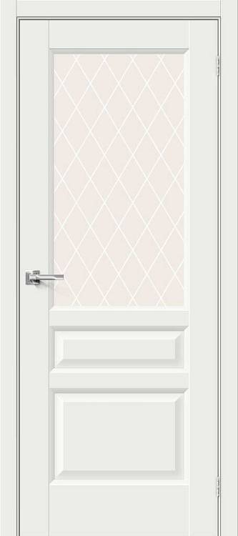 Межкомнатная дверь Bravo Неоклассик-35 Эмалит 066-0298 White Matt/White Сrystal 200x70