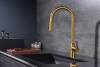 Смеситель для кухни Paulmark Universal Un213880-BG с выдвижным изливом, брашированное золото фото 2